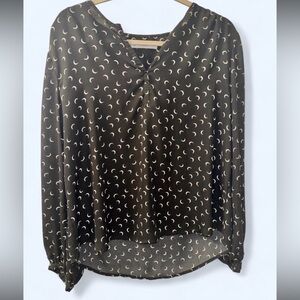 Black Crescent Moon Women's Top